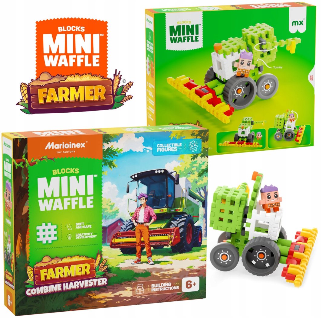 Marioinex Mini Waffle Farmer Kombajn 60 el 1