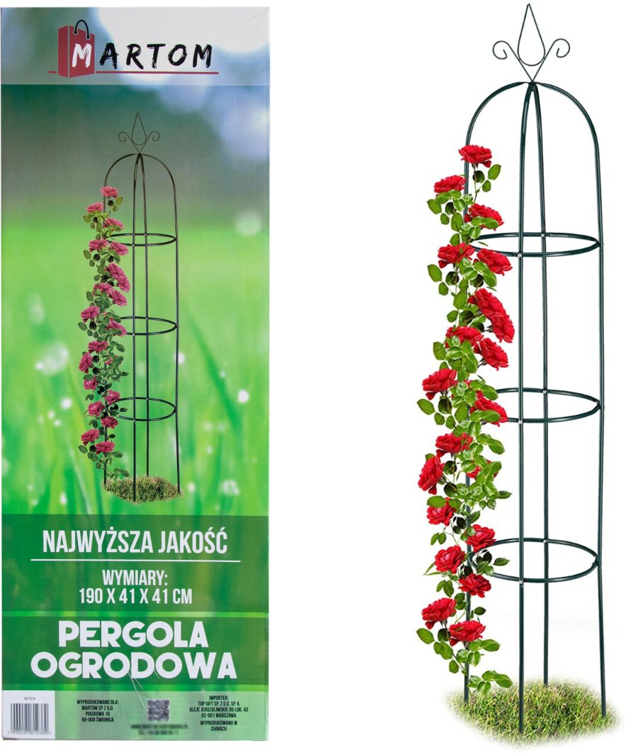 PERG-N0309 PERGOLA OGRODOWA KOLUMNOWA KOLUMNA SŁUP NA RÓŻE KWIATY pnące 190 cm 1