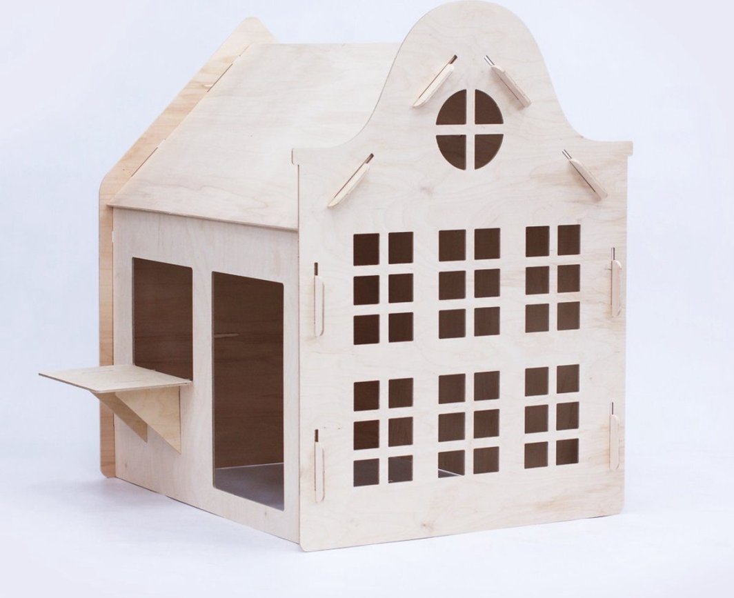 PlayHouse Wood - Drewniany domek do zabawy dla dzieci 1