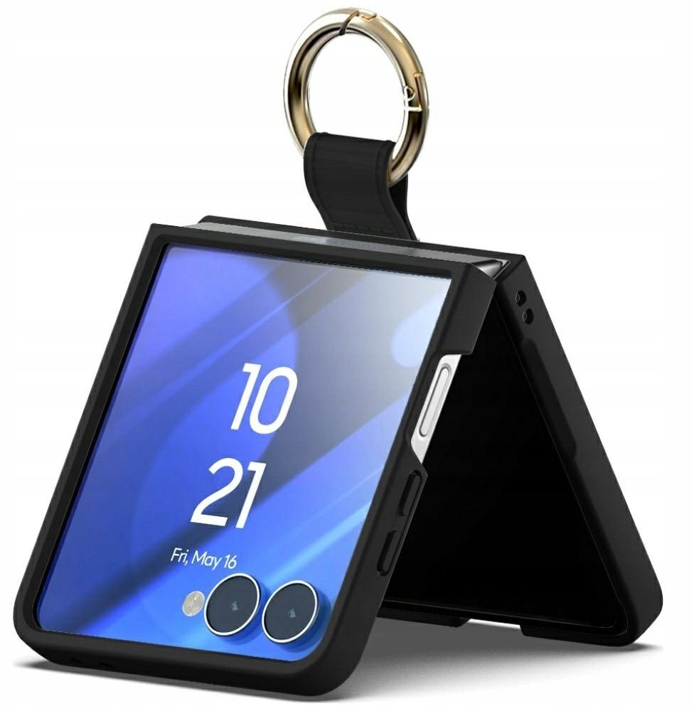 Etui Mercury Gold Ring do Samsung Galaxy Z Flip7 czarny 1