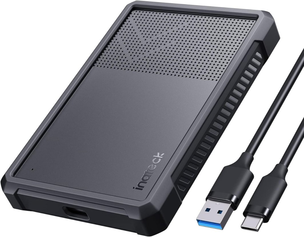 Inateck Festplattengehäuse 2,5" USB 3.2 Silikon Hülle 1