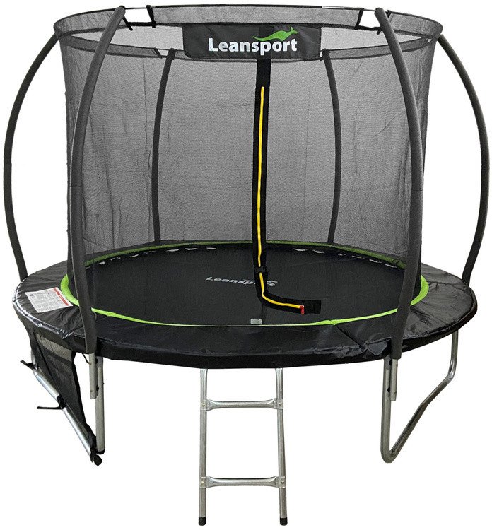 Trampolina LEAN Sport Max 10ft Czarno-Zielona 1