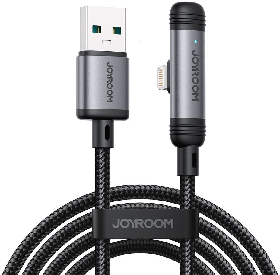 Kabel Joyroom S-A56 EnjoyX Series 90° USB-A - Lightning 3A 1,2m - czarny 1