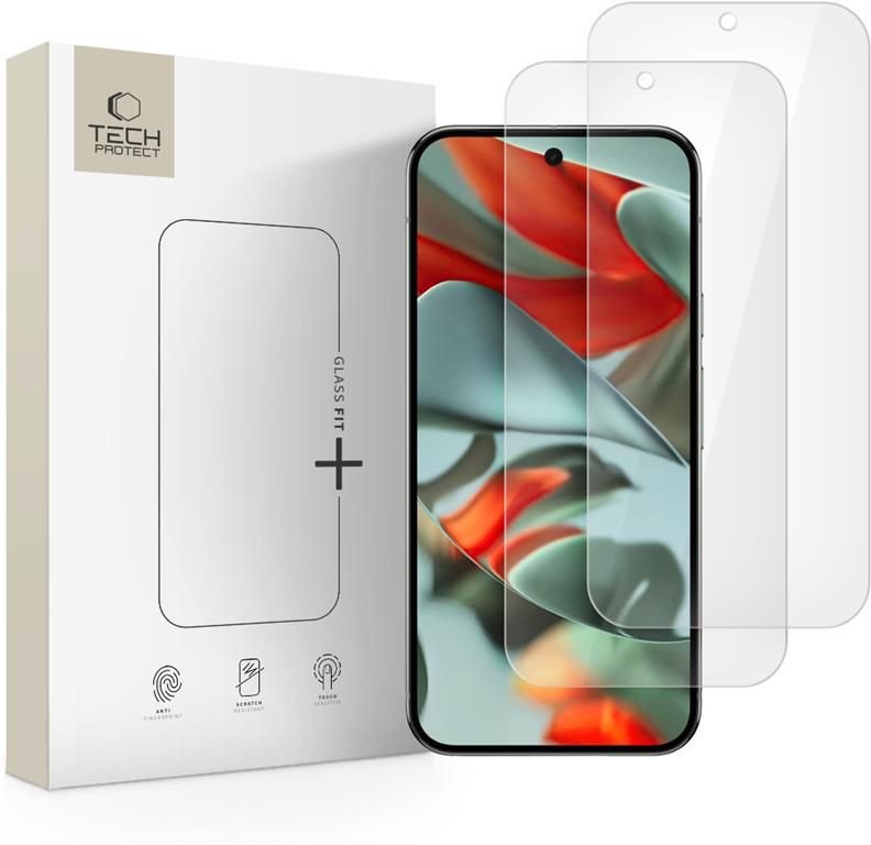 Szkło hartowane Tech-Protect Glass Fit+ do Google Pixel 9 / 9 Pro / 10 / 10 Pro Clear [2 PACK] 1