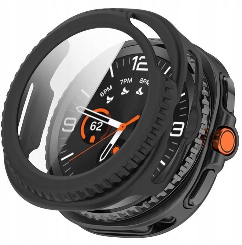 Etui z szybką Tech-Protect Defense do Samsung Galaxy Watch 8 Classic 46mm Black 1