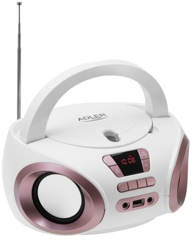 Radioodtwarzacz Adler Boombox CD-MP3 | USB | FM Radio | AUX | Gniazdo słuchawkowe 1