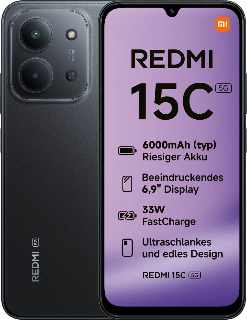Xiaomi Redmi 15C 5G 128GB schwarz Telekom 1