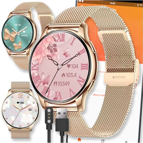 SMARTWATCH ZEGAREK WATCH DAMSKI ROZMOWY MENU POLSKIE PULS OKRĄGŁY SPORT PL Y11 1