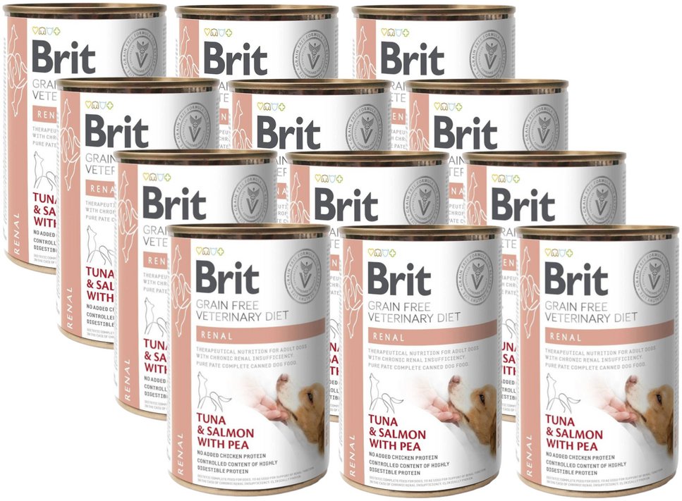 BRIT GF veterinary diets dog Renal 12x400g-karma mokra dla psa 1