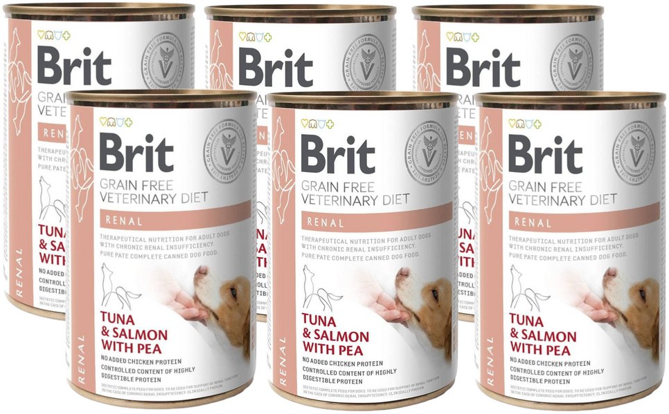 BRIT GF veterinary diets dog Renal 6x400g-karma mokra dla psa 1