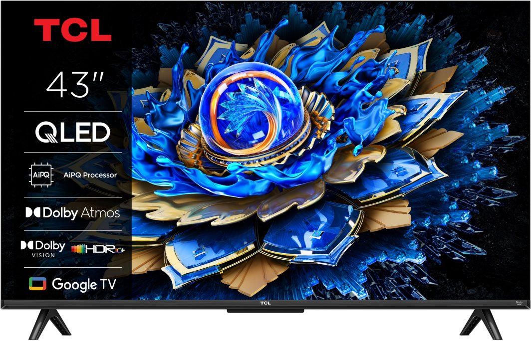 Telewizor TCL 43T69C QLED 43'' 4K Ultra HD Google TV 1