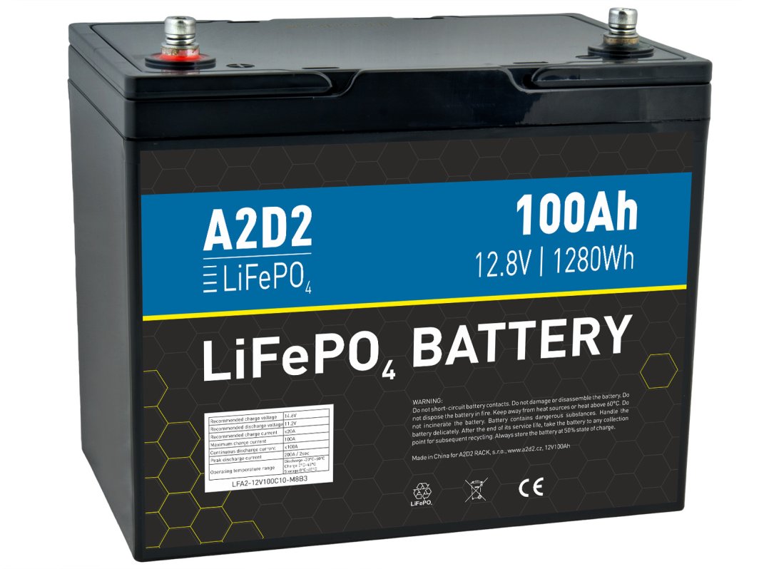 A2D2 baterie LiFePO4 12,8V 100Ah M8 (Gotion cells) 1