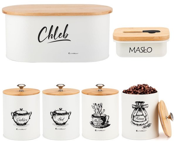 CHLEBAK Z ZESTAWEM POJEMNIKÓW I MASELNICZKA E-6080 1