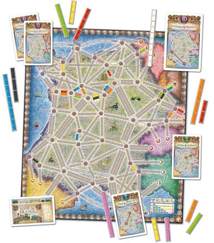 Ticket to Ride Map Collection #6 France & Old West 1