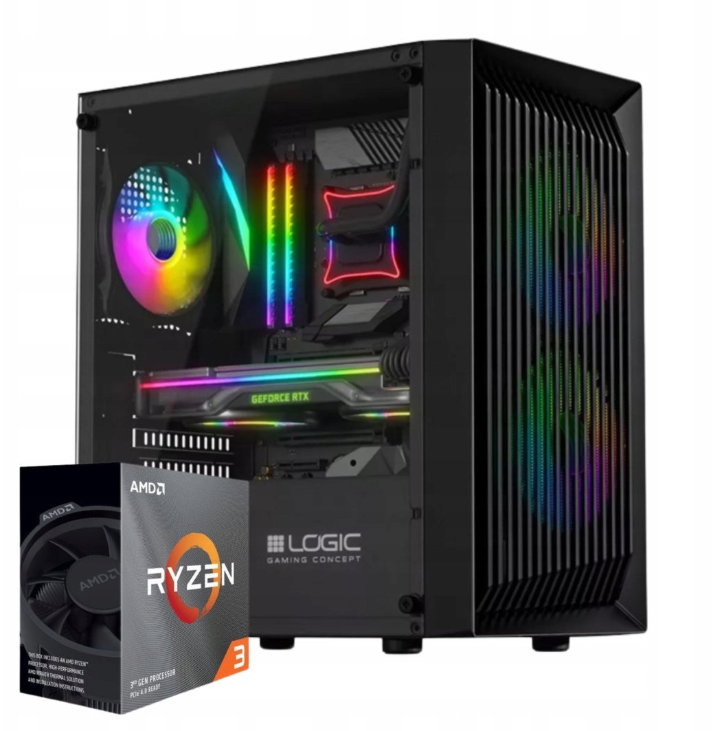 Komputer Komfig Ryzen 3 3100, 16 GB, RTX 2060, 512 GB M.2 PCIe Windows 11 Pro 1