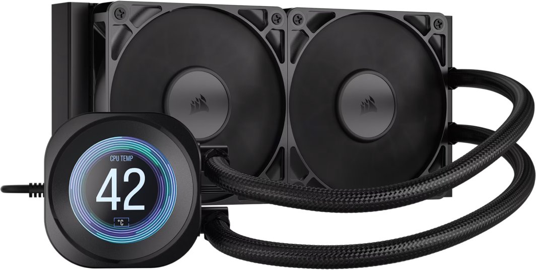 Chłodzenie wodne Corsair Nautilus 240 RS LCD Czarne (CW-9061031-WW) 1