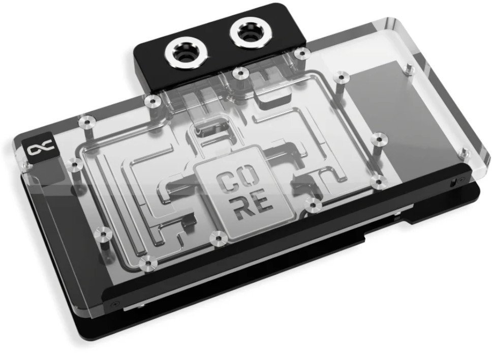 Alphacool Core RX 9070 Steel Legend GPU Wasserblock, ARGB, mit Backplate - Acryl 1