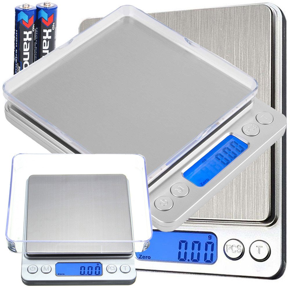 Waga jubilerska kuchenna 2000g 2kg lcd cyfrowa 0,1g precyzyjna gramowa 1