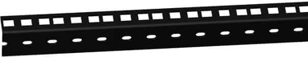 adam hall 61535B4, Rack rail, Steel, Black, 102 g 1