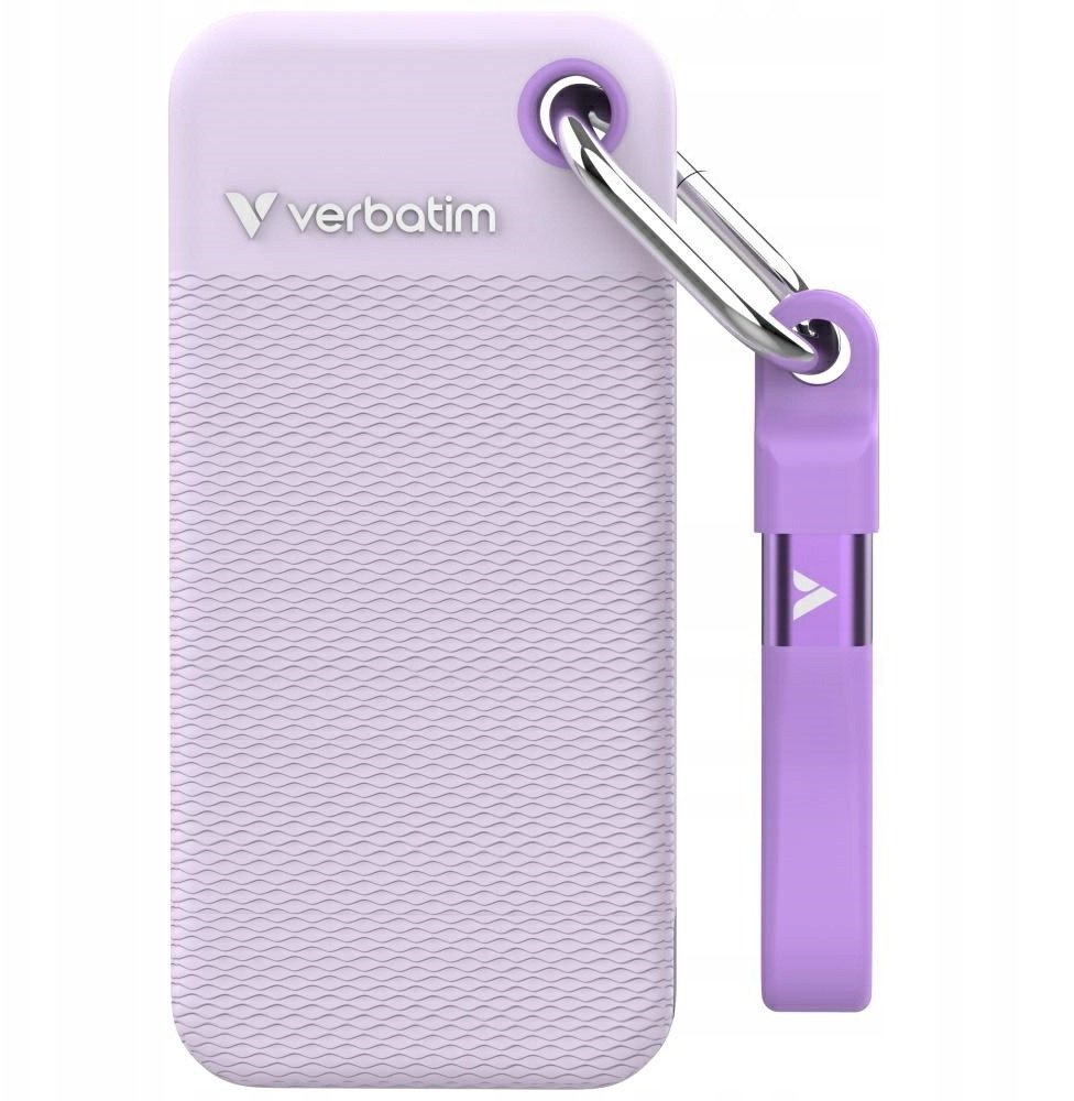 External Drive Verbatim Pocket SSD 1TB USB-C 3.2 gen.2 white-purple 32322 1