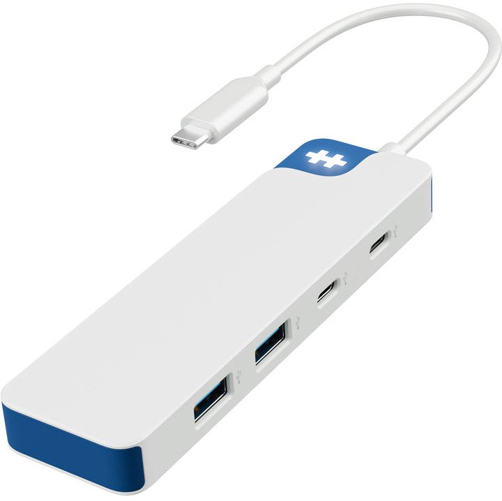 Hyper HyperDrive Flex 4 Port USB-C Combo Hub, White/Blue | HD5200BUGL 1