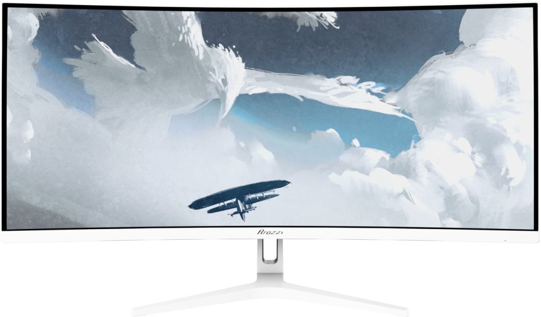Arozzi Nova 34 Curved monitor komputerowy 86,4 cm (34") 3440 x 1440 px Quad HD LED Biały 1