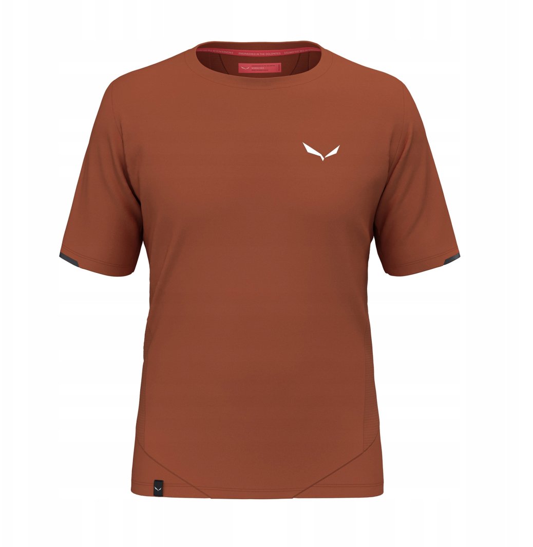 Koszulka szybkoschnąca Salewa Pedroc Dry Hyb T-Shirt - bombay brown rozmiar: l 1