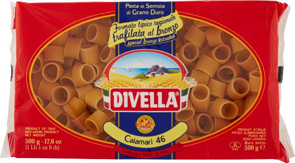 Makaron Formati Speciali Calamari 500g - Divella 1