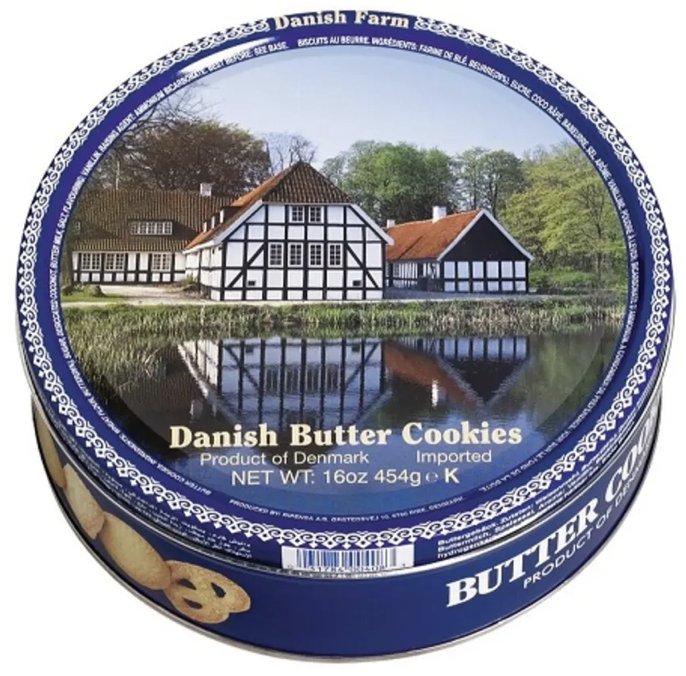 Ciastka maślane duńskie w puszce 454g - Biscotteria 1