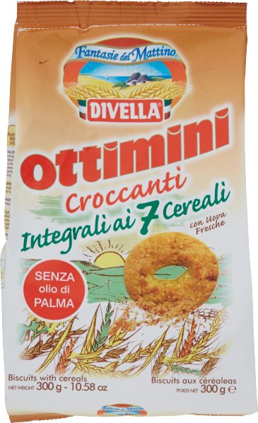 Ciastka pełnoziarniste Biscotti Ottiini Sette Cereali 300g - Divella 1