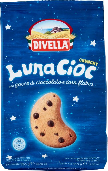Ciastka z kawałkami czekolady Luna Cioc 350g - Divella 1