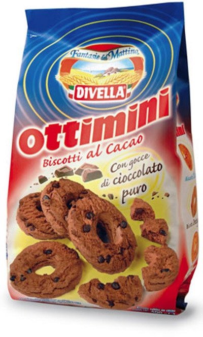 Ciastka Ottimini Classici Cacao 400g - Divella 1