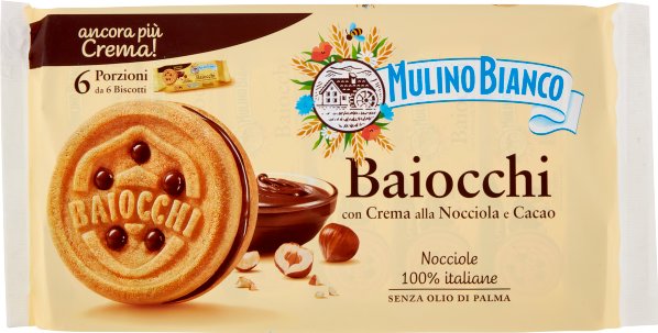 Ciastka z nadzieniem Baiocchi 336g - Mulino Bianco 1