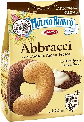 Ciastka kruche z kakao i świeżym masłem Abbracci 350g - Mulino Bianco 1