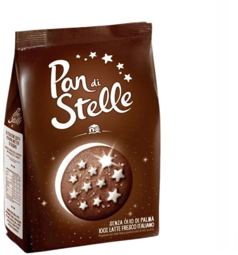 Ciastka czekoladowe z gwiazdkami 350g - Pan Di Stelle 1