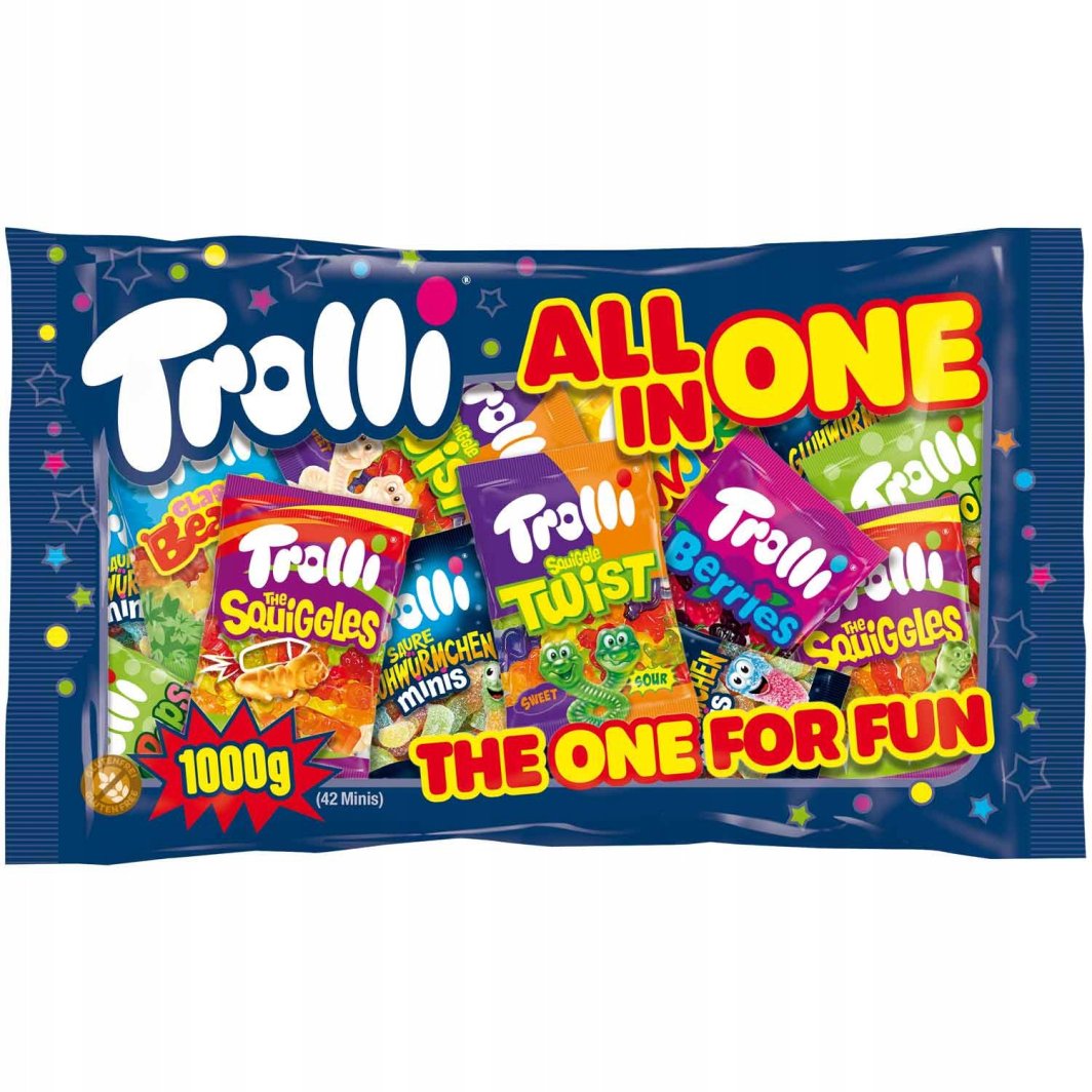 Żelki mix smaków i form All in One 1kg - Trolli 1