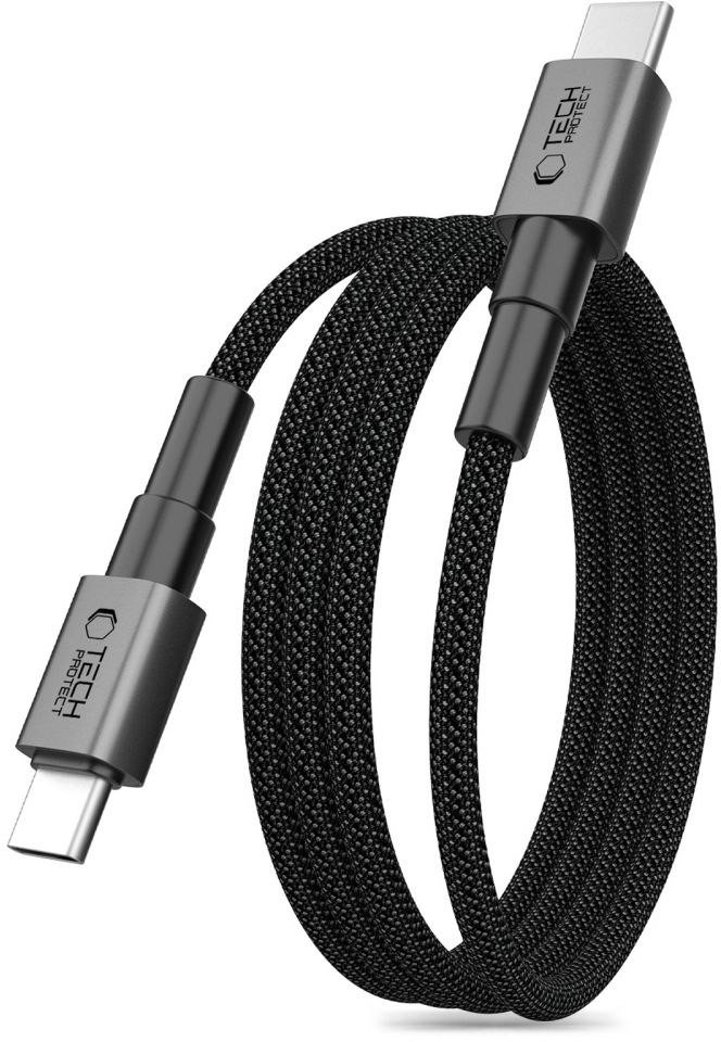 TECH-PROTECT ULTRABOOST DNA MAGTWIST TYPE-C CABLE PD 100W / 5A 200CM IRON GREY 1