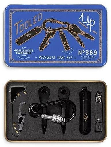 Gentlemens Hardware Niezbędnik podróżny Keychain Tool Kit w puszce 1