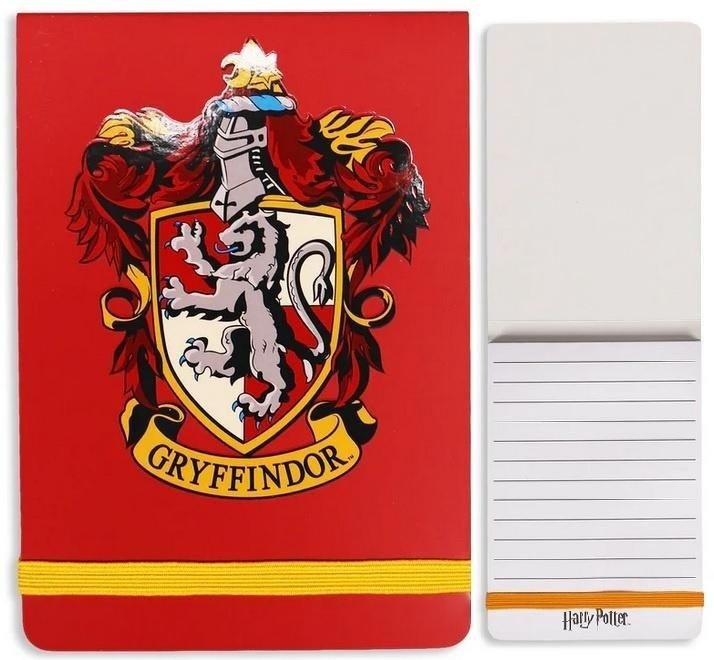 Harry Potter Notes linia z gumką Herb Gryffindor 1