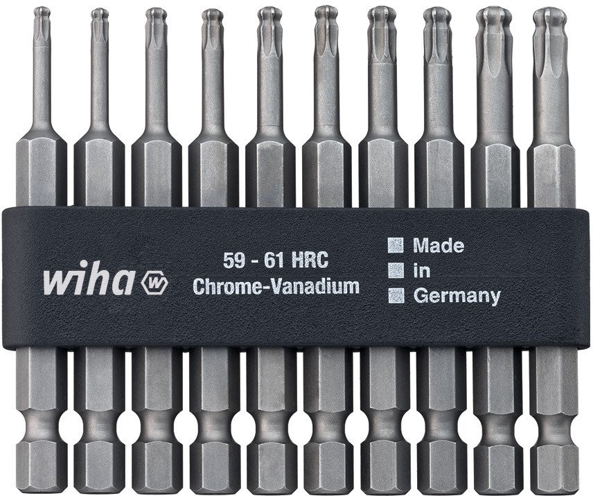 Wiha 32804 Bitsæt 10 dele Torx Kuglehoved 1