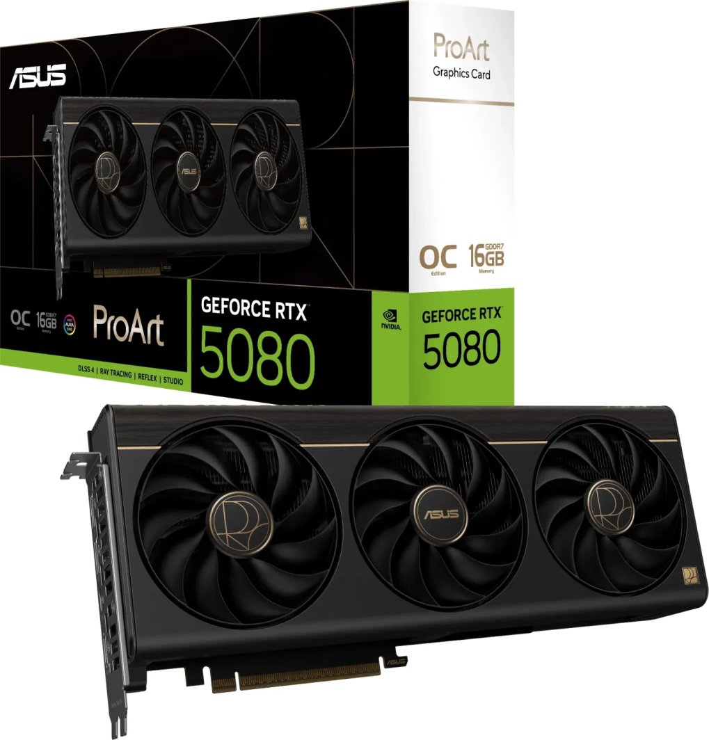 Karta graficzna Asus ProArt GeForce RTX 5080 OC 16GB GDDR7 DLSS4 (PROART-RTX5080-O16G) 1