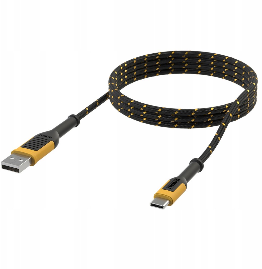 kabel usb a na usb c z technologią kevlar, 1,8 m, dewalt 1