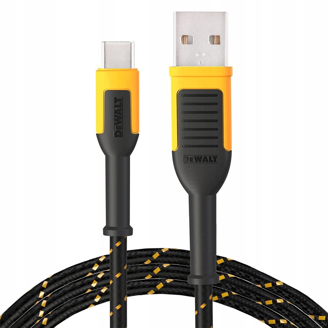 Kabel USB Dewalt USB-A - USB-C 1.2 m Czarny (DXMA131-1361-DWG) 1