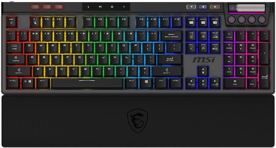 KEYBOARD GAMING BLACK US/STRIKE PRO W SILENT US MSI 1