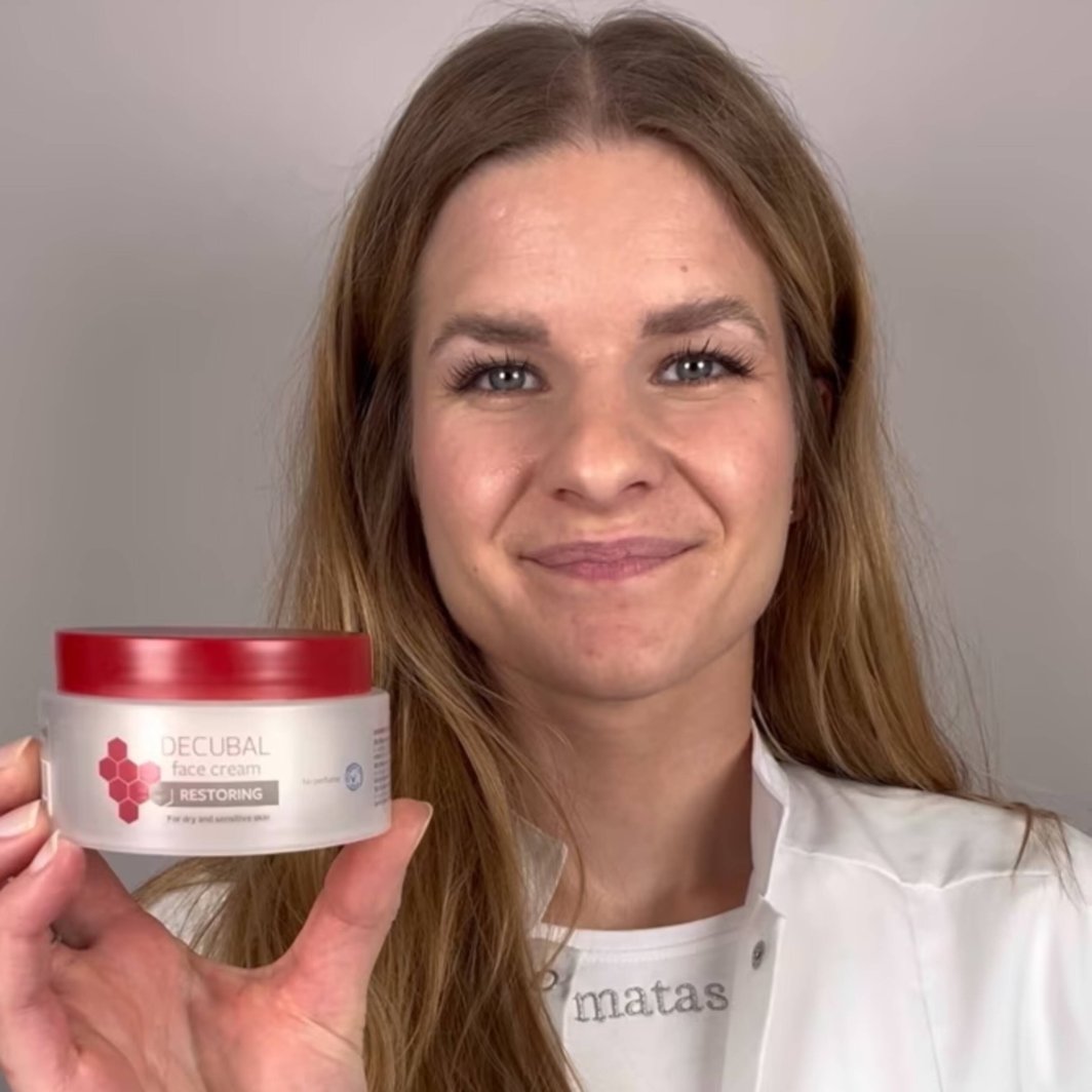 Face cream, Decubal, 75 ml, without color and perfume 1