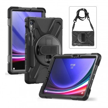 Insmat Rugged Armor protective case, Samsung Galaxy Tab S8/S9, black
