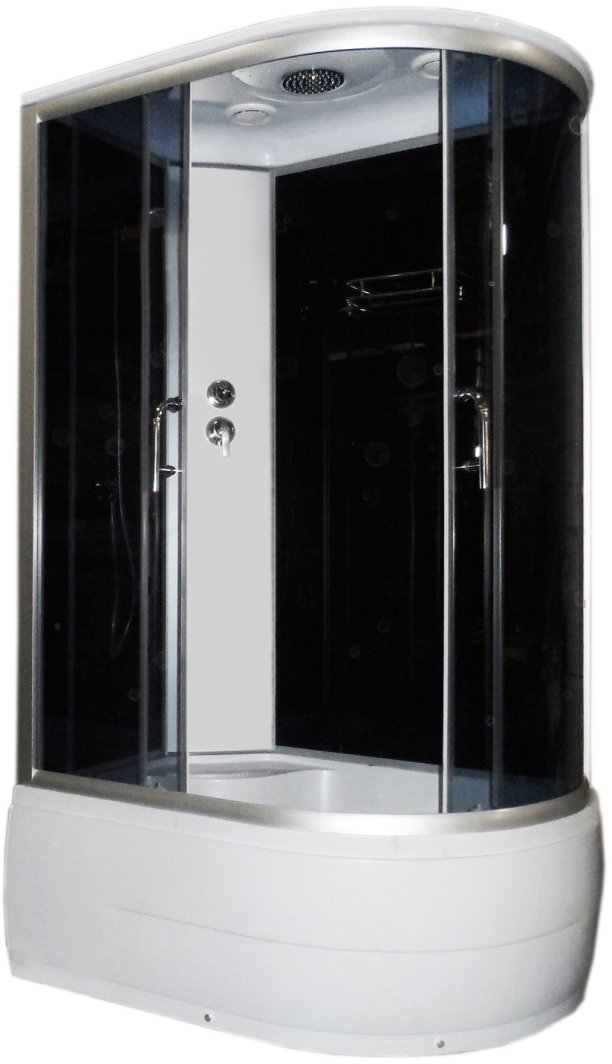 Dušo kabina ANABEL3 black kairė simple