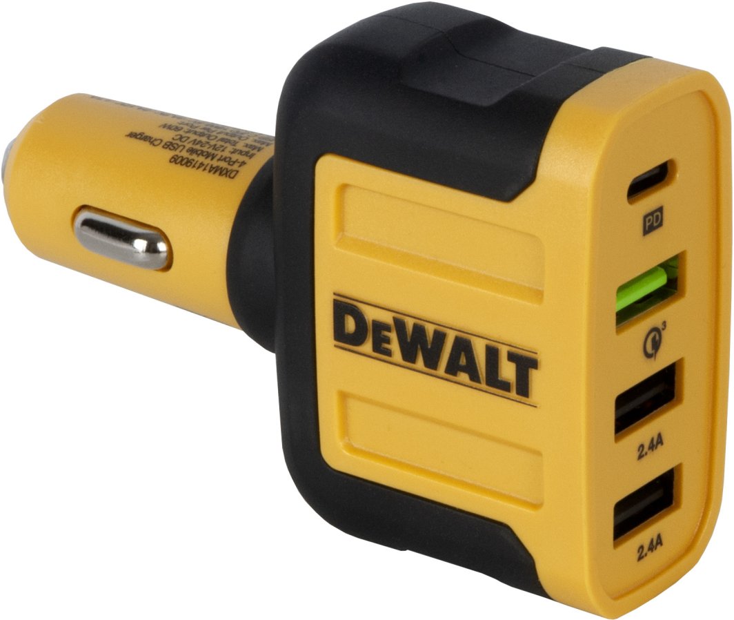 Ładowarka samochodowa 4w1, 18W, 2 x 2,4 USB-A, 1 x USB-C DXMA141-9009-DWG 1