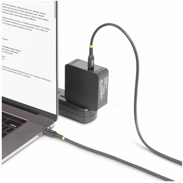 StarTech.com 1m USB C Charging Cable, USB-IF Certified USB-C Cable, 240W - USB-Kabel - 24 pin USB-C (M) zu 24 pin USB-C (M) - USB 2.0 - 48 V - 5 A - 1 m - Baureihe mit erweitertem Leistungsbereich (EPR, USB-Stromversorgung (240 W), unterstutzt Power 1