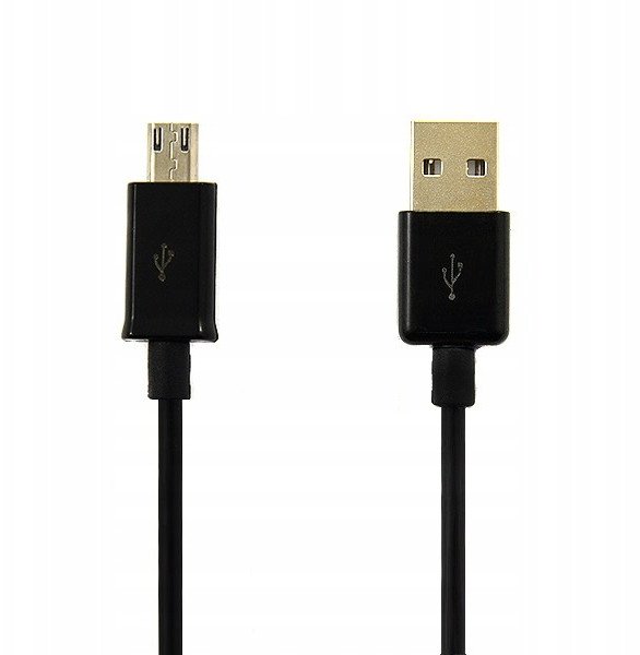 ECONOMY KABEL USB MICRO CZARNY KOŃCÓWKA 8MM 2A